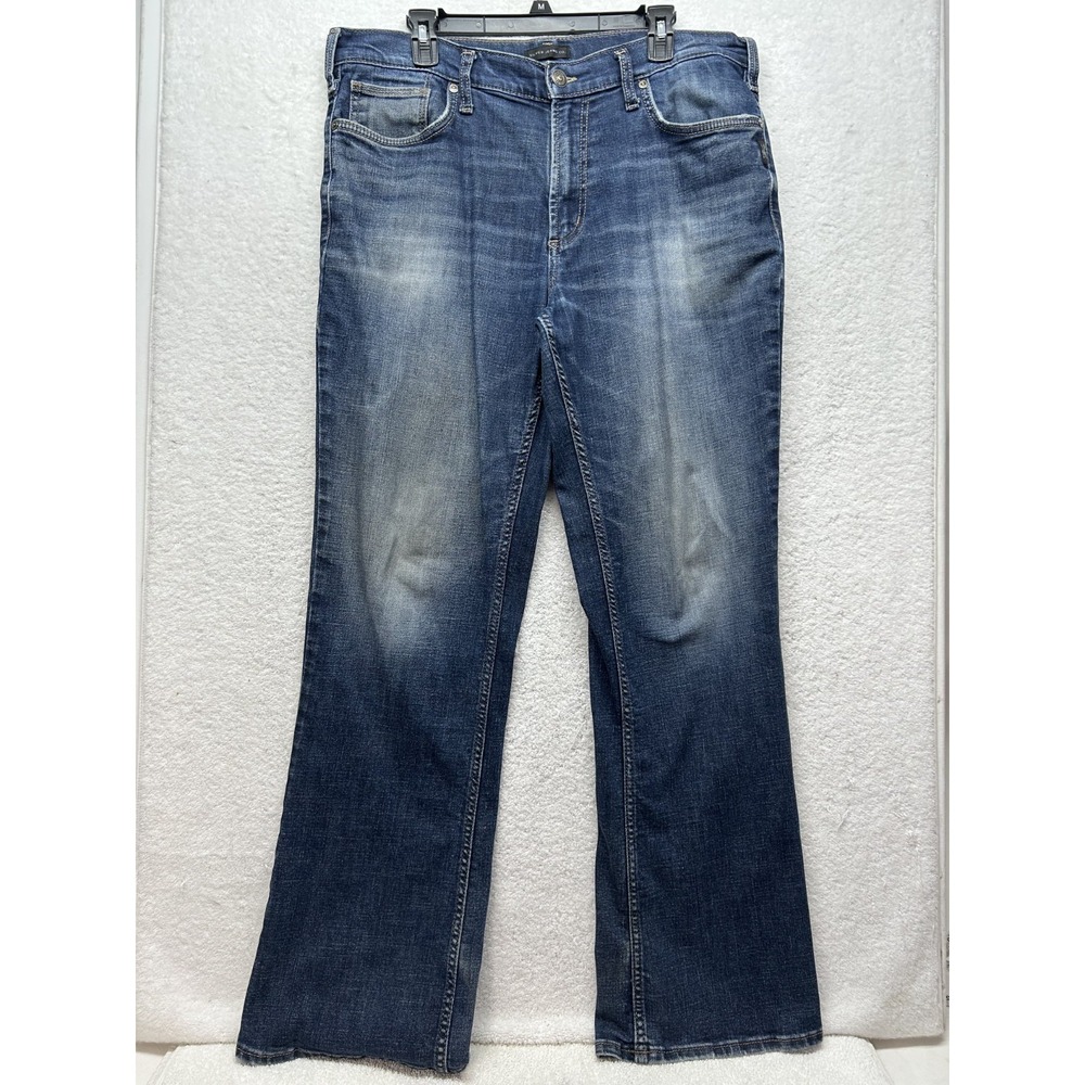 Silver Jeans Mens Size 36X34 Craig Straight Leg Denim Jeans (T1)